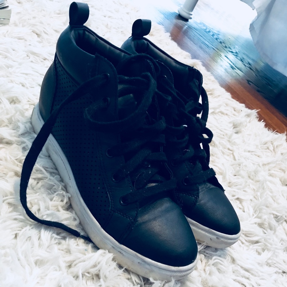 Black sneakers